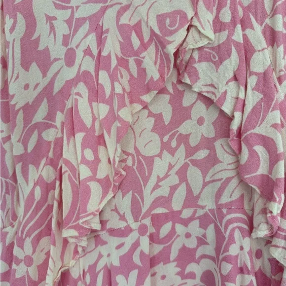 Free People Floral Pink and White Dress - Picture 4 of 16